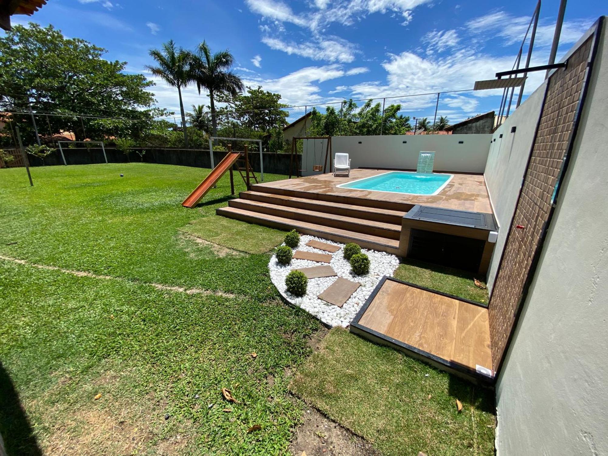 Casa Bem Espacosa Com Piscina, Campo De Futebol E Area Gourmet A Um Quarteirao Da Lagoa De Praia Seca Araruama Esterno foto